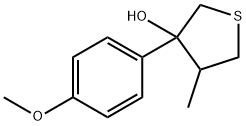 Thiophene-3-ol, tetrahydro-3-(4-methoxyphenyl)-4-methyl- Structural