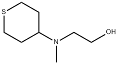 Ethanol, 2-[methyl(tetrahydro-2H-thiopyran-4-yl)amino]- Structural