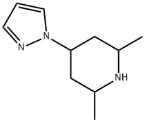 Piperidine, 2,6-dimethyl-4-(1H-pyrazol-1-yl)- Structural