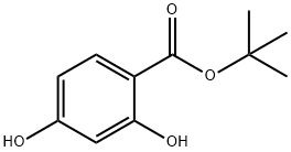 Benzoic acid, 2,4-dihydroxy-, 1,1-dimethylethyl ester Structural