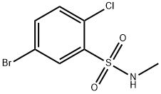Benzenesulfonamide, 5-bromo-2-chloro-N-methyl- Structural