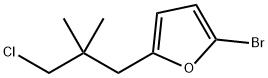 Furan, 2-bromo-5-(3-chloro-2,2-dimethylpropyl)- Structural