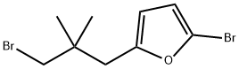 Furan, 2-bromo-5-(3-bromo-2,2-dimethylpropyl)- Structural