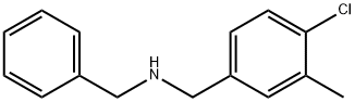 Benzenemethanamine, 4-chloro-3-methyl-N-(phenylmethyl)- Structural