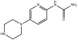 Urea,N-[5-(1-piperazinyl)-2-pyridinyl]- Structural