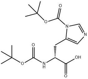 D-Histidine, N,3-bis[(1,1-dimethylethoxy)carbonyl]- Structural