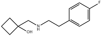 Cyclobutanol, 1-[[[2-(4-fluorophenyl)ethyl]amino]methyl]- Structural