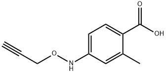 Benzoic acid, 2-methyl-4-[(2-propyn-1-yloxy)amino]- Structural