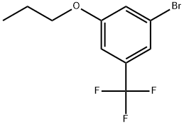 Benzene, 1-bromo-3-propoxy-5-(trifluoromethyl)- Structural