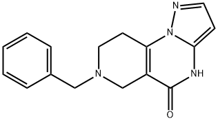 Pyrazolo[1,5-a]pyrido[3,4-e]pyrimidin-5(4H)-one, 6,7,8,9-tetrahydro-7-(phenylmethyl)- Structural