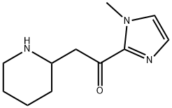 Ethanone, 1-(1-methyl-1H-imidazol-2-yl)-2-(2-piperidinyl)- Structural