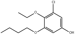 Phenol, 3-butoxy-5-chloro-4-ethoxy- Structural