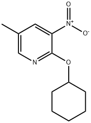 Pyridine, 2-(cyclohexyloxy)-5-methyl-3-nitro- Structural