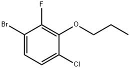 Benzene, 1-bromo-4-chloro-2-fluoro-3-propoxy- Structural