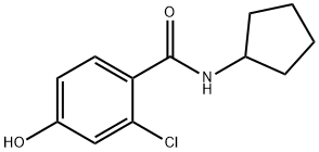 Benzamide, 2-chloro-N-cyclopentyl-4-hydroxy- Structural