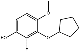Phenol, 3-(cyclopentyloxy)-2-fluoro-4-methoxy- Structural