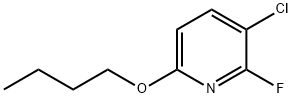 Pyridine, 6-butoxy-3-chloro-2-fluoro- Structural