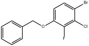 Benzene, 1-bromo-2-chloro-3-fluoro-4-(phenylmethoxy)- Structural