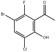 Ethanone, 1-(3-bromo-5-chloro-2-fluoro-6-hydroxyphenyl)- Structural
