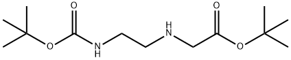 Glycine, N-[2-[[(1,1-dimethylethoxy)carbonyl]amino]ethyl]-, 1,1-dimethylethyl ester Structural