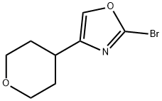 Oxazole, 2-bromo-4-(tetrahydro-2H-pyran-4-yl)- Structural
