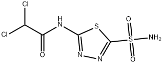 Acetamide, N-[5-(aminosulfonyl)-1,3,4-thiadiazol-2-yl]-2,2-dichloro- Structural