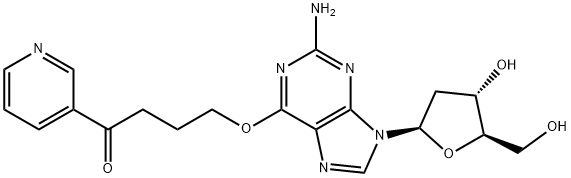O6-[1-oxo-1-(3-pyridyl)but-4-yl]-2''deoxyguanosine Structural