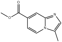 Imidazo[1,2-a]pyridine-7-carboxylic acid, 3-methyl-, methyl ester Structural