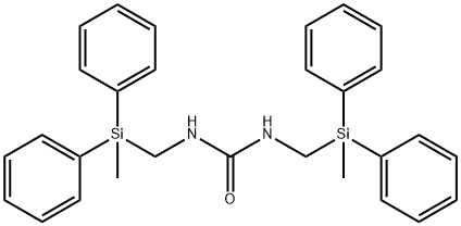 Urea, N,N'-bis[(methyldiphenylsilyl)methyl]- Structural
