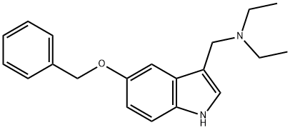 N,N-Diethyl-5-(phenylmethoxy)-1H-indole-3-methanamine Structural
