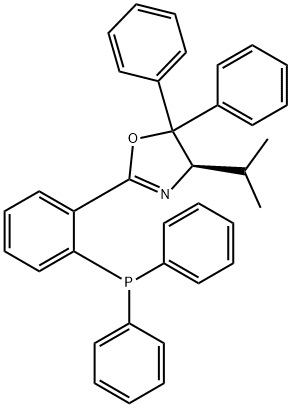 Oxazole, 2-[2-(diphenylphosphino)phenyl]-4,5-dihydro-4-(1-methylethyl)-5,5-diphenyl-, (4R)- Structural
