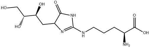 N5-[4,5-Dihydro-5-oxo-4-[(2S,3R)-2,3,4-trihydroxybutyl]-1H-imidazol-2-yl]-L-ornithine Structural