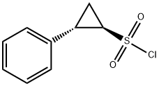 rac-(1R,2S)-2-phenylcyclopropane-1-sulfonyl chloride, trans Structural