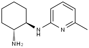 rac-(1R,2R)-N1-(6-methylpyridin-2-yl)cyclohexane-1,2-diamine, trans Structural