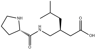 Hexanoic acid, 5-methyl-3-[[[(2S)-2-pyrrolidinylcarbonyl]amino]methyl]-, (3S)- Structural