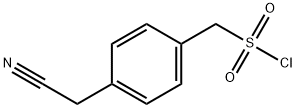 Benzenemethanesulfonyl chloride, 4-(cyanomethyl)- Structural