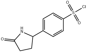 Benzenesulfonyl chloride, 4-(5-oxo-2-pyrrolidinyl)- Structural