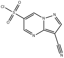Pyrazolo[1,5-a]pyrimidine-6-sulfonyl chloride, 3-cyano- Structural