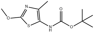 tert-butyl N-(2-methoxy-4-methyl-1,3-thiazol-5-yl)carbamate Structural