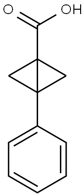 Bicyclo[1.1.0]butane-1-carboxylic acid, 3-phenyl- Structural