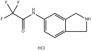 N-(2,3-dihydro-1H-isoindol-5-yl)-2,2,2-trifluoroacetamide hydrochloride Structural