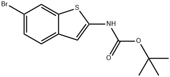 tert-butyl n-(6-bromo-1-benzothiophen-2-yl)carbamate Structural