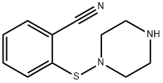 Benzonitrile, 2-(1-piperazinylthio)- Structural