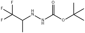 Hydrazinecarboxylic acid, 2-(2,2,2-trifluoro-1-methylethyl)-, 1,1-dimethylethyl ester Structural