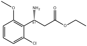 Benzenepropanoic acid, β-amino-2-chloro-6-methoxy-, ethyl ester, (βR)-