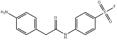 Benzenesulfonyl fluoride, 4-[[2-(4-aminophenyl)acetyl]amino]- Structural