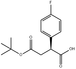 Butanedioic acid, 2-(4-fluorophenyl)-, 4-(1,1-dimethylethyl) ester, (2S)- Structural