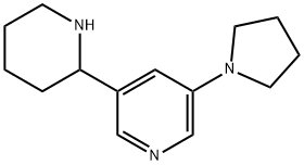 Pyridine, 3-(2-piperidinyl)-5-(1-pyrrolidinyl)- Structural