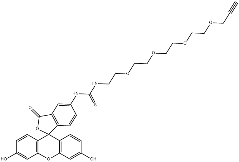 5-FITC-PEG4-alkyne Structural