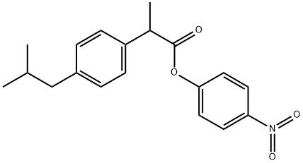 p-nitrophenyl ester of racemic ibuprofen Structural